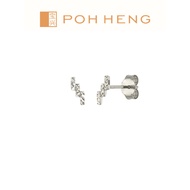 Poh Heng Jewellery 18K Earrings in White Gold