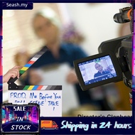 Seashorehouse Movie Clapper Board 30x24cm 12x9in Acrylic Film Clapboard Slate with Blank Writing Are
