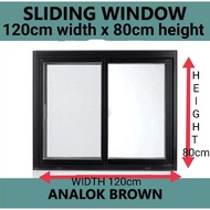 ■✒sliding window with free screen 120cm width x 80cm height