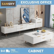 SANSHY Tv Cabinet New 180cm Tv Cabinet Storage Slate Living Room Tv Cabinet Console SA001