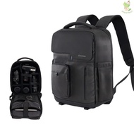 Cwatcun D97 Photography Camera Bag Camera Backpack Waterproof Compatible with Canon///Digital SLR Camera Body/Lens/Tripod/15.6in Laptop/Water Bottle  [24NEW]