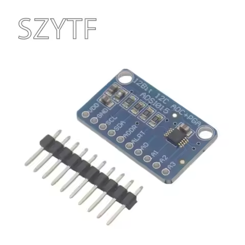 ADS1115/ADS1015 16-Bit ADCs 4-Channel Analog-to-Digital Ad Conversion blue Module Adjustable for ras
