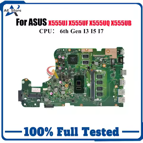 X555UJ Laptop Motherboard For ASUS VivoBook K555U X555U X555UJ X555UF X555UB F555U FL5800U A555U X55