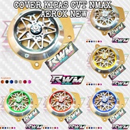 CVT Fan Cover Nmax Aerox New 155 Set Spinner Star Motif CNC CVT Cover Nmax Aerox New 155