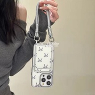 [LAST STOCK] Coquette Ribbons Silver Phone Case with Detachable Lanyard (11 12 13 14 15 PRO PROMAX)