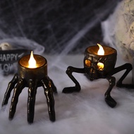 【 Halloween Skeleton Hand Lantern】Spooky Plastic Decorative Light Party Prop Glowing Hand-Shaped Lan