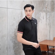 Delibra Black Adult Men's Collared T-Shirt Adult Men's Collared T-Shirt Men's Collared T-Shirt Men's