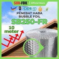 SUNFOIL SB250-FR [10m] Bubble Foil Series Bubble Aluminium Foil Penebat Haba Rumah Roofing Reflectiv