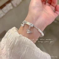 Zhou Da­Fu Fanhua Sijin 999 Sterling Silver Bracelet Women's Solid Pure Silver Bracelet Valentine's 