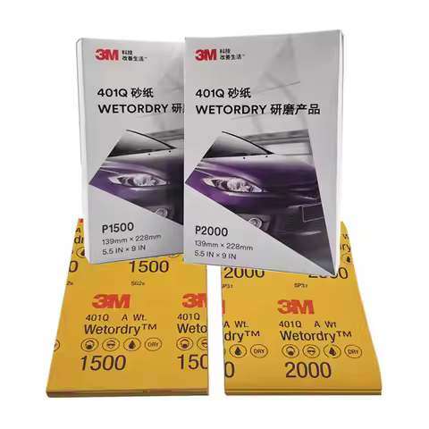 10/20/50/100/200PCS Genuine 3M401Q Beauty Sandpaper P2000 Mesh P1500 Fine Repair Car Paint Polishing