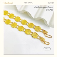 TukangemaS Rantai tangan fesyen emas 916 Acuan Dinar NEW 22k Original [AD]