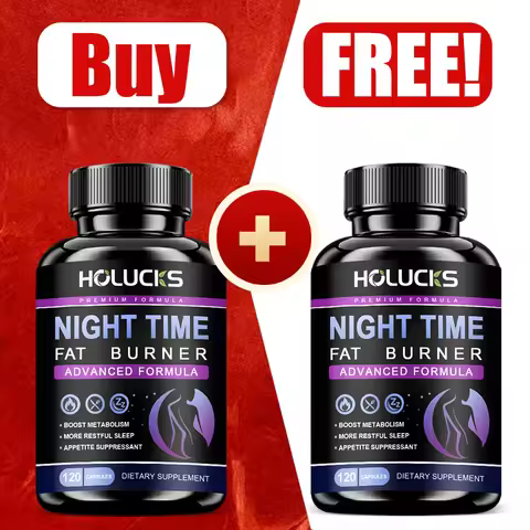 Buy 1 Get 1 Free! Pure Night Time Fat Burner Supplement, for Balances Hormones, Reduces Stress Eatin