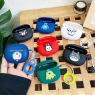 funny Cartoon Case For EarFun Air 2 case with Ring rope Silicone hearphone shell box for Earfun air 
