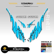 SUZUKI STRIPING CRYSTAL TUNE MOTIF X33 STICKER CRYSTAL TUNE CUSTOM STICKER ORIGINAL CRYSTAL MOTORCYC