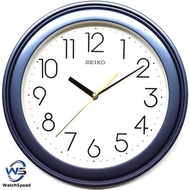 Seiko QXA577LN QXA577L Analog Quartz Blue Tone White Dial Wall Clock