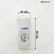 คาปาซิเตอร์ แบบเสียบ คอนเดนเซอร์ 25uF 30uF 35uF 40uF 45uF 50uF 60uF 65uF/450V Comar