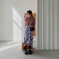 Zelonica Lobelia Lobelia Drawstring Skirt, Rayon Material