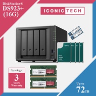 Synology DS923+ 16GB ECC Ram & STORAGE UP TO 72TB Total Storage Capacity Nas Enclosure Kits