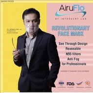 N95 Transparent & Reusable AiruFlo Face Mask (with replaceable N95 filters)