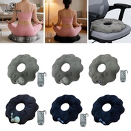 [SONONIA] Inflatable Donut Cushion Flocking Tailbone Pillow Donut Pillow for Sofa Airplane