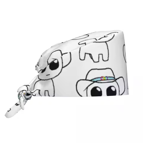 TBH Autism Creature Meme Yippee Scrub Hat Doctor Working Surgical Cap Men Women Adjustable Nursing C