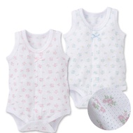 DL Doai Japanese Floral Mesh Butt Clothes Baby Girl 0-6M Sleeveless [GE0031] Newborn