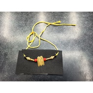 Amman Thali Set Gold Covering Thali Yellow Thali String Red Black Gundu Beads