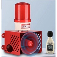 Audible and visual alarm Industrial strobe light alarm High power 120dB Emergency alarm AC 220 V