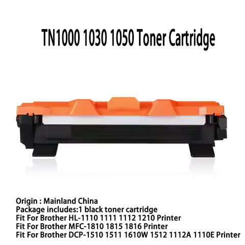 TN1000 1030 1050 Toner Cartridge For Brother MFC-1810 1815 1905 1910W HL-1110 1112 1210W DCP-1510 15