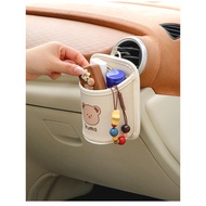 Electric Car Air Outlet Storage Bag Cute Storage Box Storage Box Car Storage Bag Hanging Storage Bag