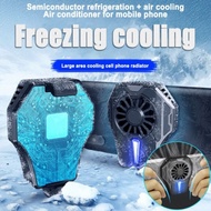 Refrigeration Universal Portable Mobile Phone Game Cooler Cooling Fan Radiator Fast Cooling LED Mute