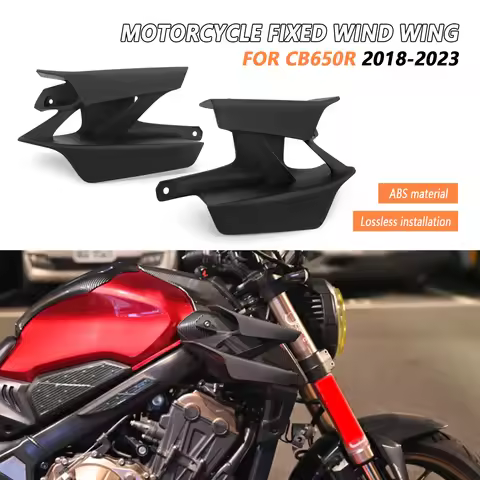 NEW Motorcycle accessories Side Winglet Spoiler Wind Flow Fixing Wing Front Fairing For Honda CB650R