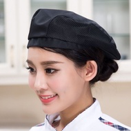 Chef hat Unisex Beret Cap Kitchen Hat For Chef Topi Chef Waiter Cap Waiter Hat Topi Dapur Topi Pelay