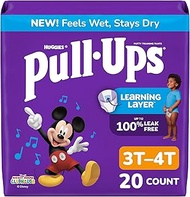 Pull-Ups Learning Designs Boys' Training Pants, 3T-4T, 20 Count