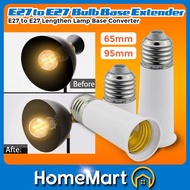 E27 to E27 Lengthen Lamp Base Converter Light Base Screw Base Holder Extension 65 / 95mm