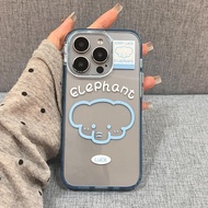 Cartoon Elephant Pop Casing Hp Vivo Y100 V29 4G5G Y03 Y18 Y28 V30/PRO Y03t Y11 Y12 Y12s Y12a Y15 Y17