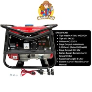 MUSTANG MG2500AVR 1200Watt Generator 1200W MG 2500 AVR Power Generator/ - MG-2500AVR MUSTANG Gasolin