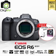 Canon Camera EOS R6 Body - แถมฟรี LED Ring 10นิ้ว - รับประกันร้าน Digilife Thailand 1ปี
