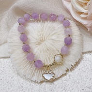 Gelang Amethyst Moonlight Aquamarine Warna Putih Gaya Korea Untuk