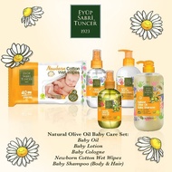 Eyup Sabri Tuncer Natural Olive Oil Baby Care Set Penjagaan Bayi ( Baby Shampoo, Baby Wipes, Baby
