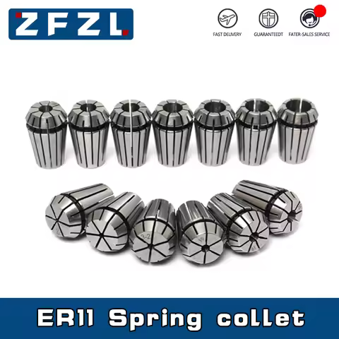 1pc ER11 Spring Collet ER11 ER16 ER20 1-13MM 1/8 1/4 1/2 High Precision Chuck For CNC Engraving Mach