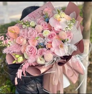 现货鲜花花束🌷19朵粉玫瑰‼️母亲节花束 情人节花束 520花束 拍拖约会礼物 表白花束 生日花束 毕业花束 圣诞节花束 仪式感花束 求婚花束  送妈妈 女朋友 Mother's Day bouque