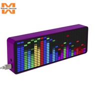 Dazzle Color RGB Music Spectrum Display LED Pickup Ambient Light Electronic Clock Sound Control Spectrum Level Indicator Rhythm Lights
