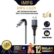 IMFG I-S2M USB To Micro Data Cable 100cm 2.4A Fast Charging Charger Cable