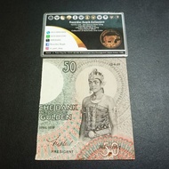 Uang Kuno Senering Seri Wayang Hindia Belanda 50 Gulden Tahun 1938 VF