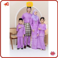 ⭐ ⭐Ready Stock⭐ ⭐ PURPLE LILAC  SET SEDONDON FAMILY | COUPLE | TUNANG | KURUNG MODEN SONGKET TABUR ❤