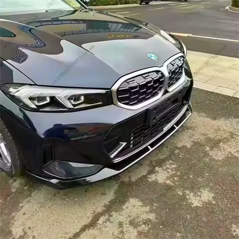 For BMW 3 Series G20 G21 M Sport 2022 2023 2024 LCI Facelift Front Bumper Lip Spoiler Splitter Gloss