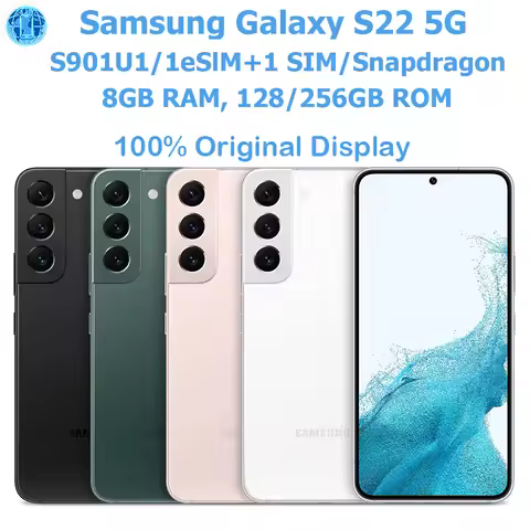 Samsung Galaxy S22 5G S901U1 Intelligent Android Phone Original 6.1-inch AMOLED Snapdragon NFC Eight