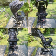 Preloved exotic travel stroller fits 20kg weight