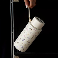 32oz Flower Tumbler Tahan Sejuk 304 Stainless Steel Vacuum Tumbler Tumbler with Straw  Lid Leakproof